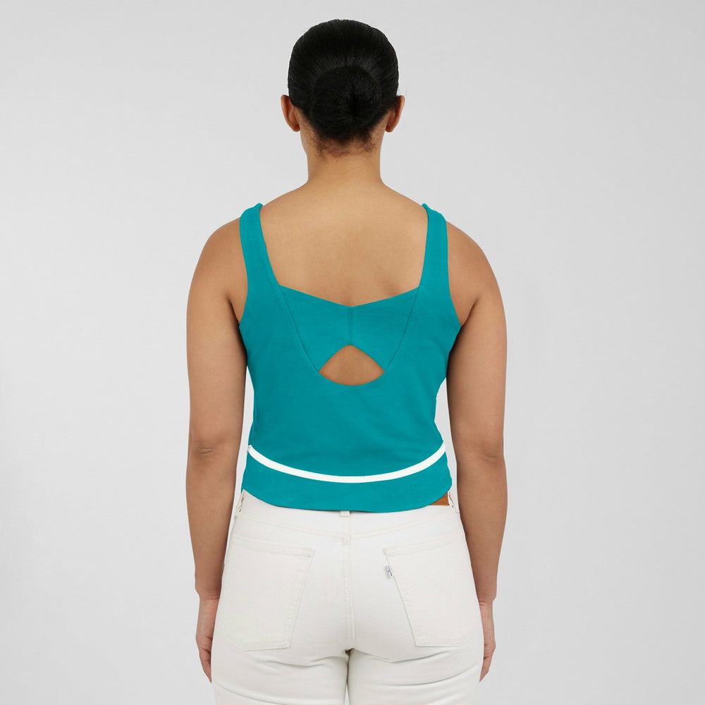 Miami Dolphins WEAR by Erin Andrews Women's Square Neck Tank Top - Aqua Tops