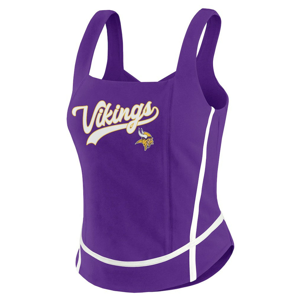 Minnesota Vikings WEAR by Erin Andrews Women's Square Neck Tank Top - Purple Tops