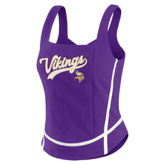 Minnesota Vikings WEAR by Erin Andrews Women's Square Neck Tank Top - Purple Tops