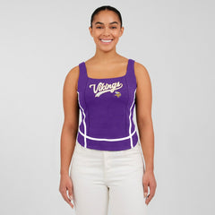 Minnesota Vikings WEAR by Erin Andrews Women's Square Neck Tank Top - Purple Tops