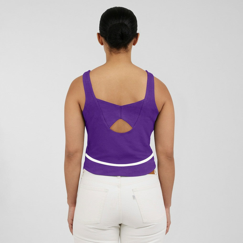 Minnesota Vikings WEAR by Erin Andrews Women's Square Neck Tank Top - Purple Tops