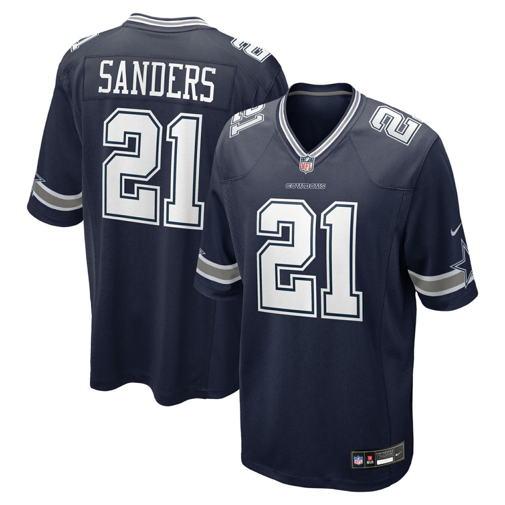 Deion Sanders Dallas Cowboys Team Retired Player Game Jersey - Navy Jerseys