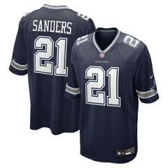 Deion Sanders Dallas Cowboys Team Retired Player Game Jersey - Navy Jerseys