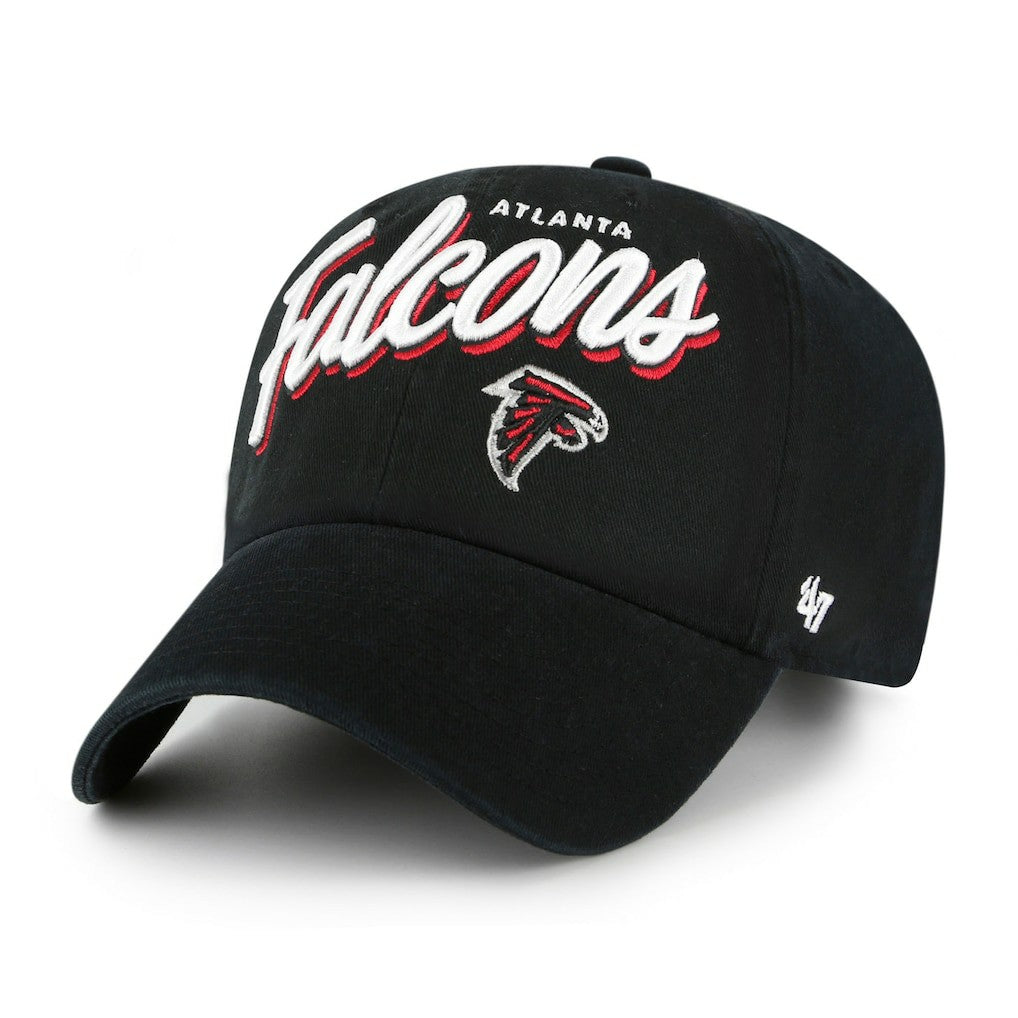 Atlanta Falcons '47 Women's Ariana Clean Up Adjustable Hat - Black Hats