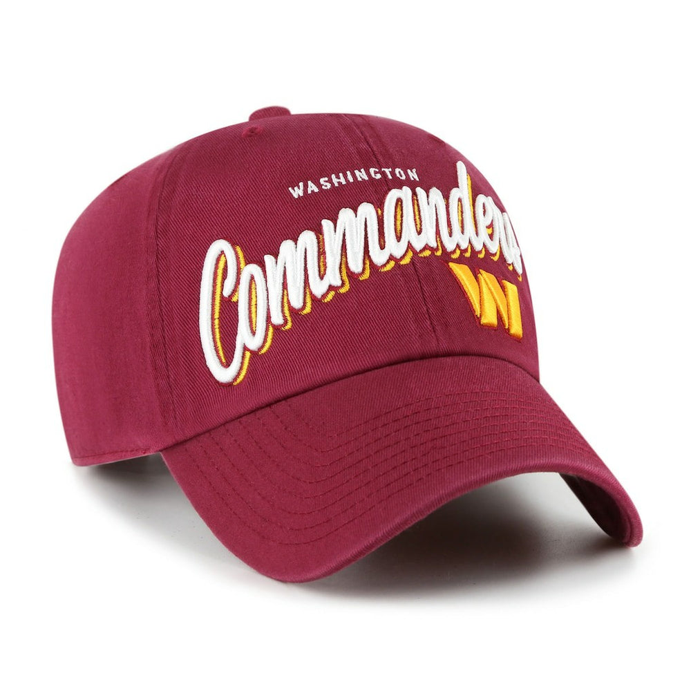 Washington Commanders '47 Women's Ariana Clean Up Adjustable Hat - Burgundy Hats