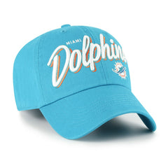 Miami Dolphins '47 Women's Ariana Clean Up Adjustable Hat - Aqua Hats