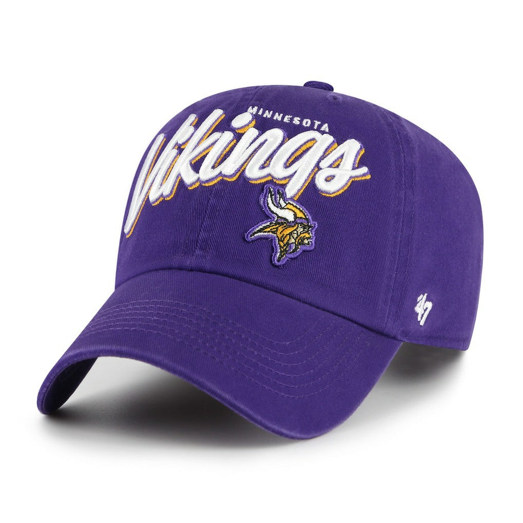 Minnesota Vikings '47 Women's Ariana Clean Up Adjustable Hat - Purple Hats