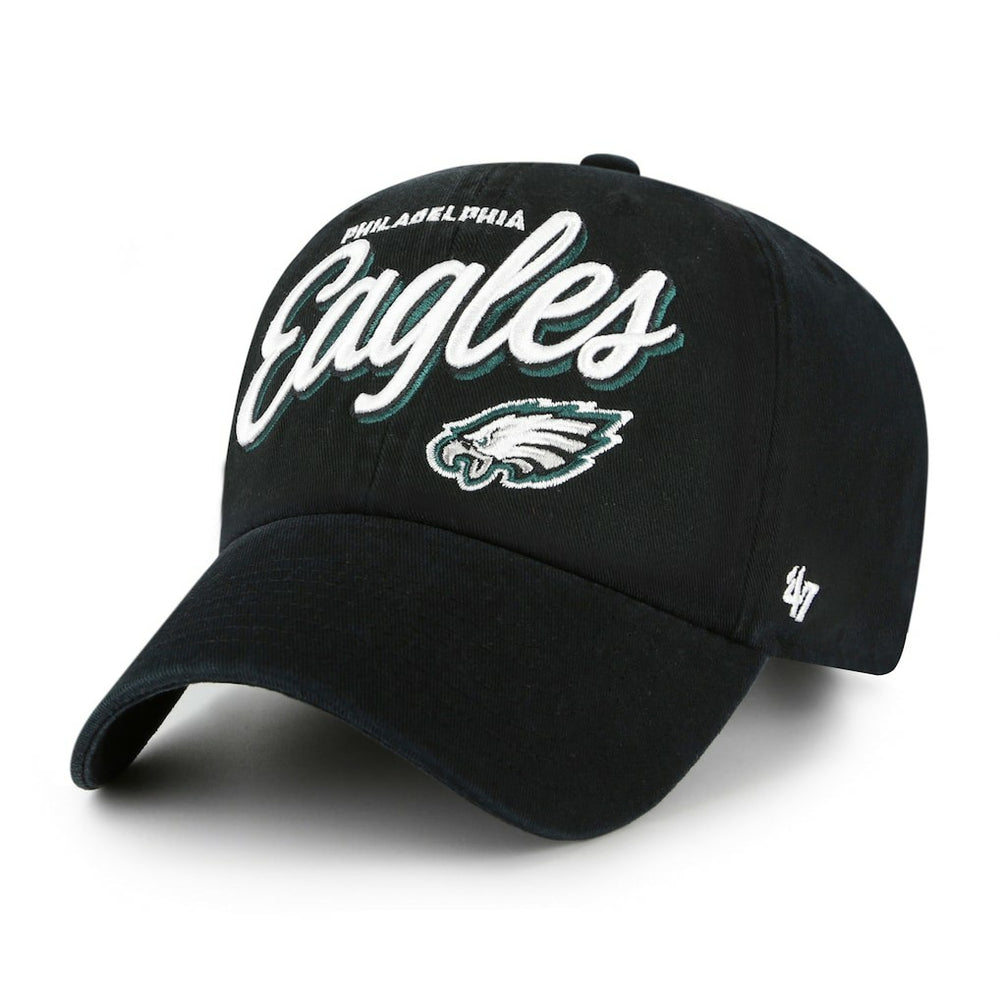 Philadelphia Eagles '47 Women's Ariana Clean Up Adjustable Hat - Black Hats