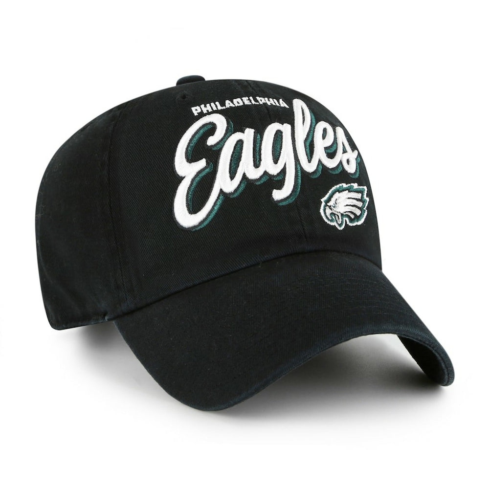 Philadelphia Eagles '47 Women's Ariana Clean Up Adjustable Hat - Black Hats