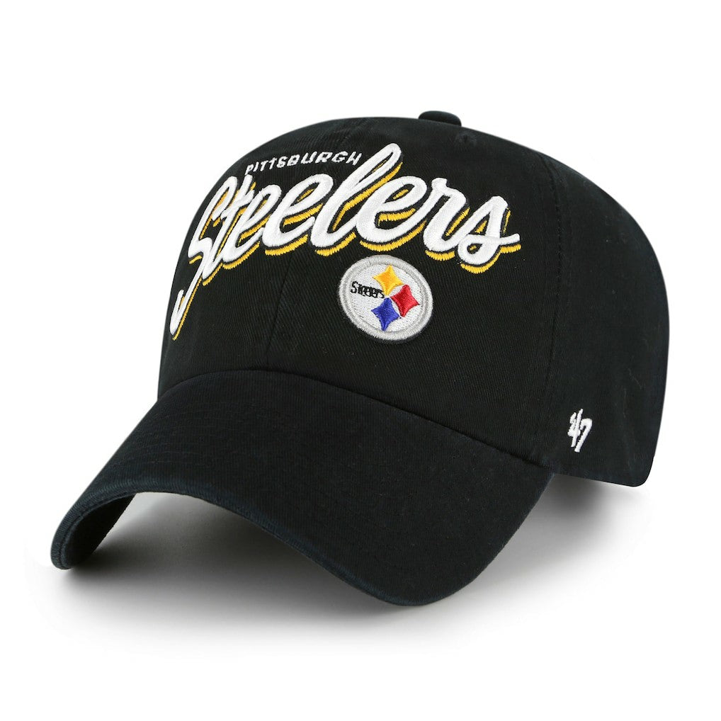 Pittsburgh Steelers '47 Women's Ariana Clean Up Adjustable Hat - Black Hats