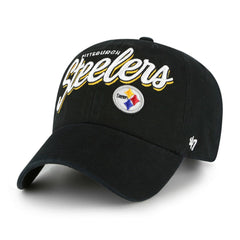 Pittsburgh Steelers '47 Women's Ariana Clean Up Adjustable Hat - Black Hats