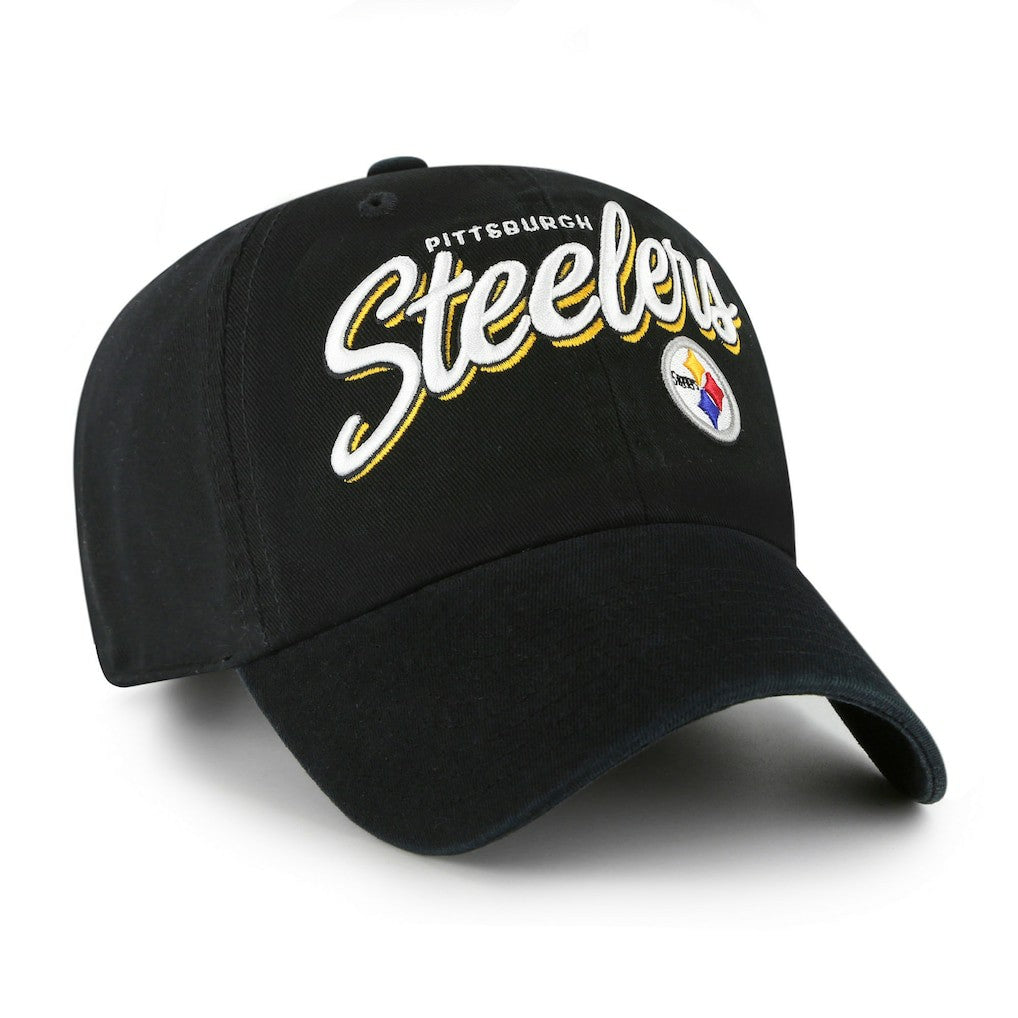 Pittsburgh Steelers '47 Women's Ariana Clean Up Adjustable Hat - Black Hats