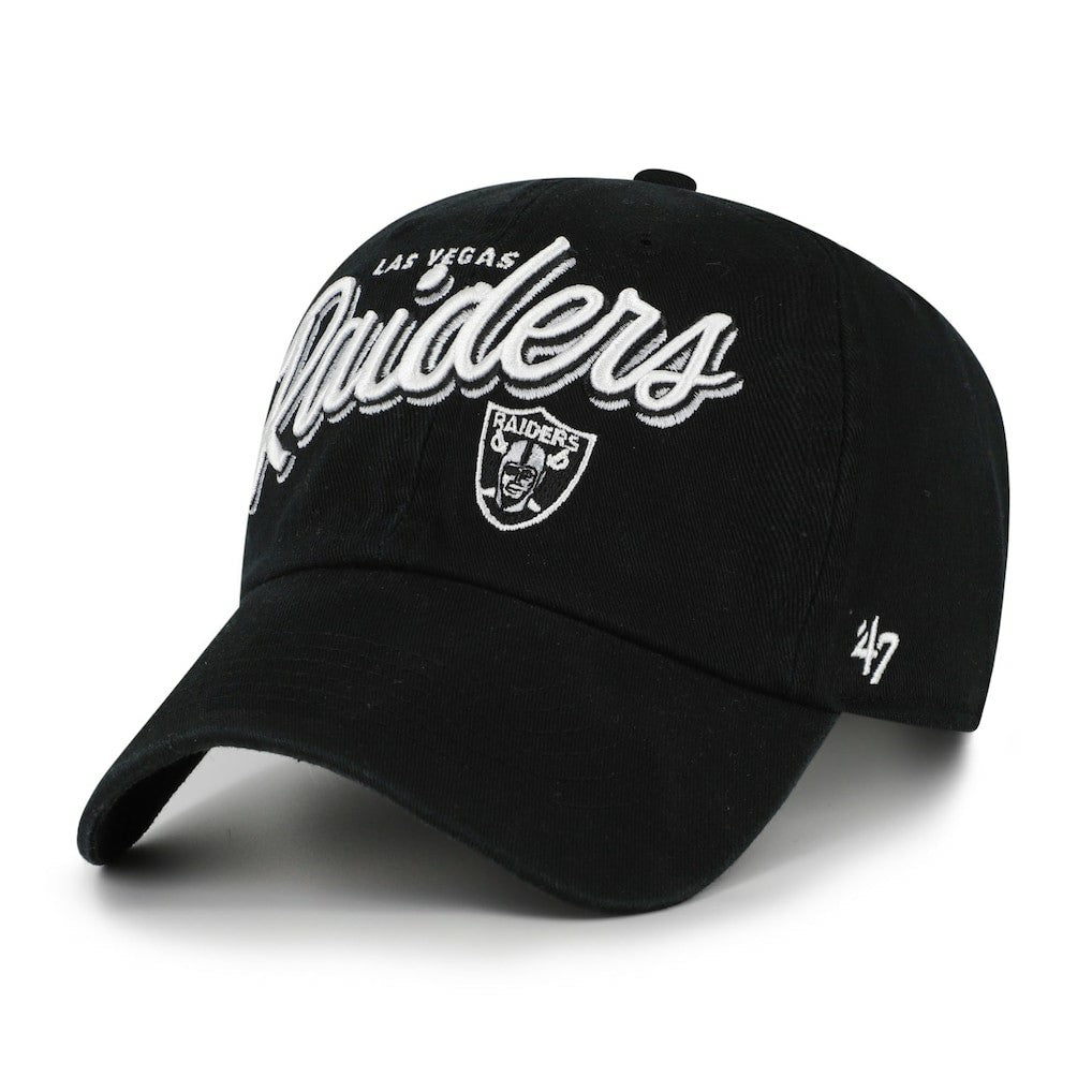 Las Vegas Raiders '47 Women's Ariana Clean Up Adjustable Hat - Black Hats