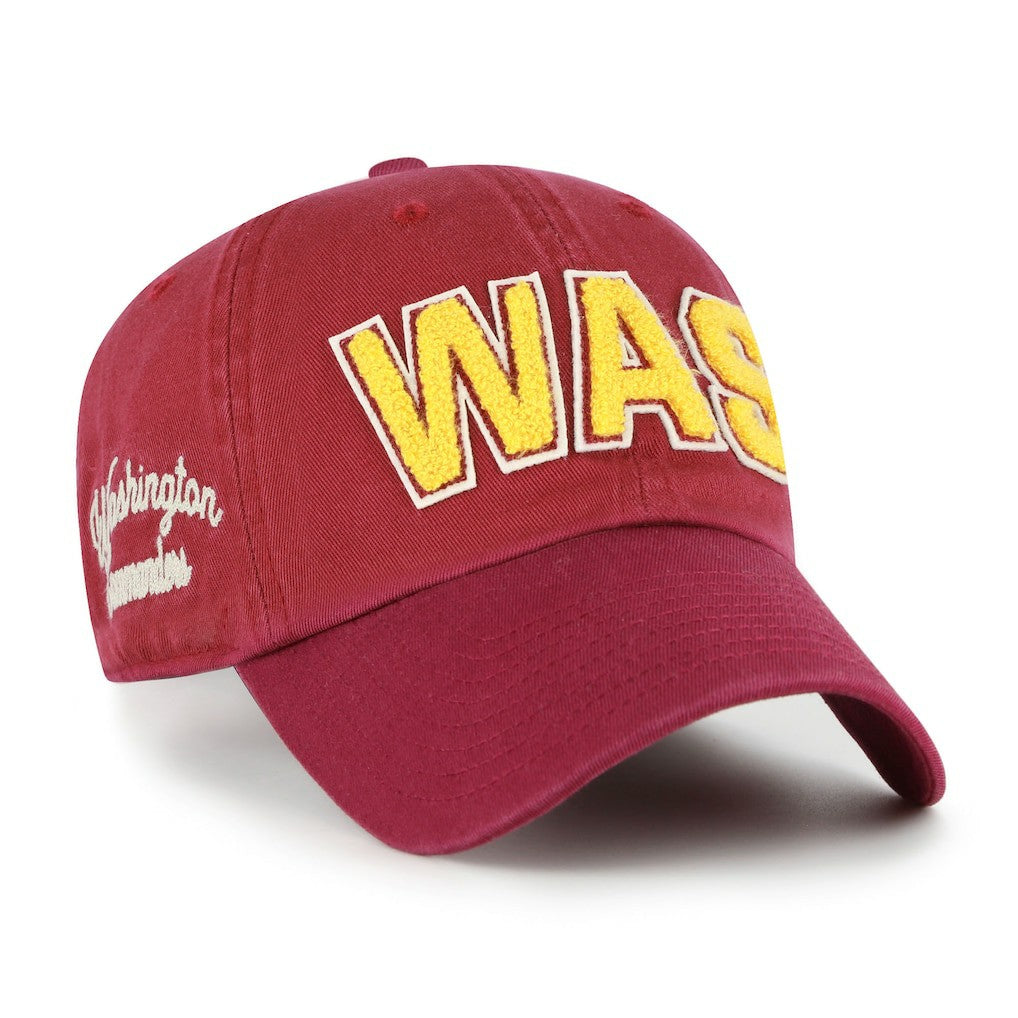 Washington Commanders '47 Women's Zoey Clean Up Adjustable Hat - Burgundy Hats