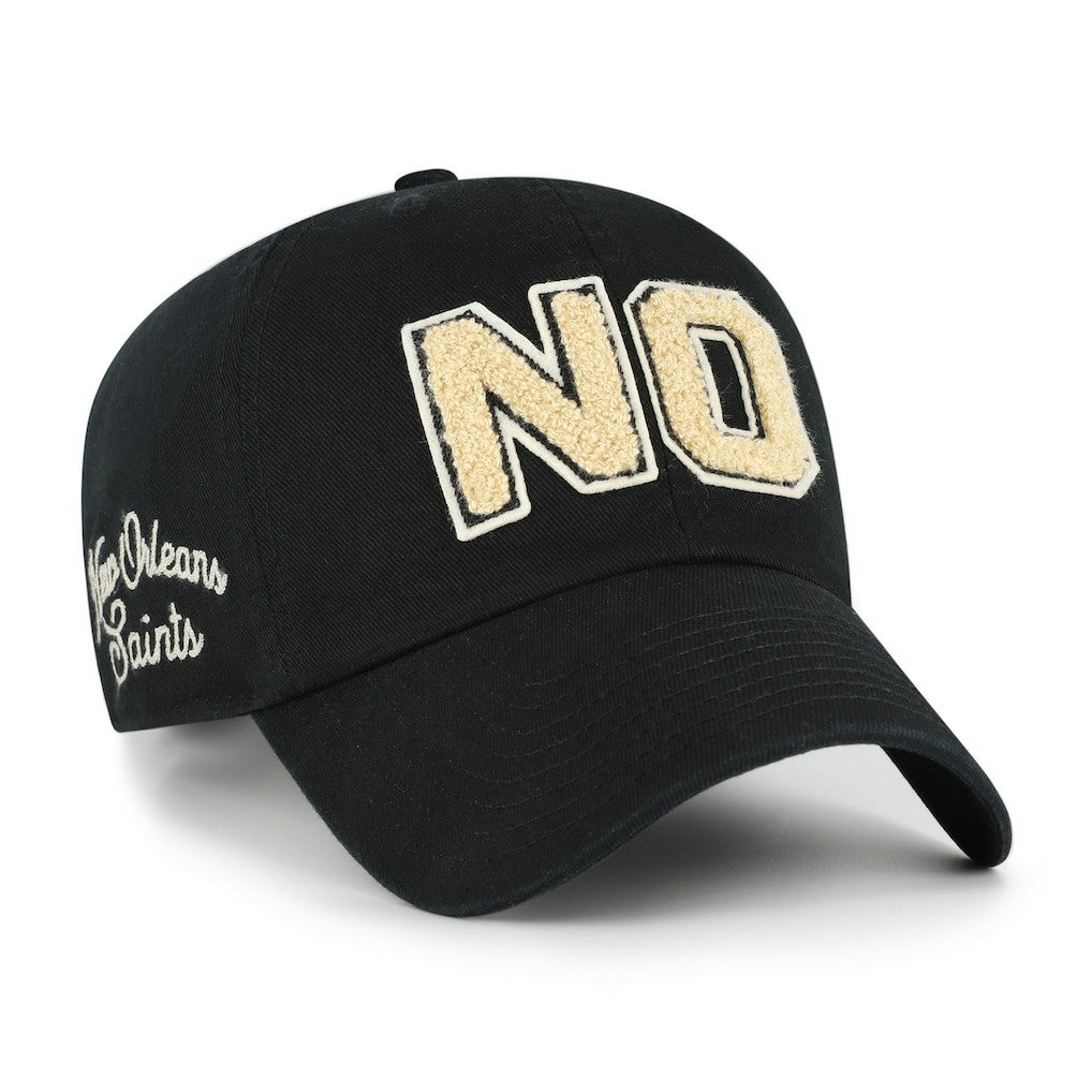 New Orleans Saints '47 Women's Zoey Clean Up Adjustable Hat - Black Hats
