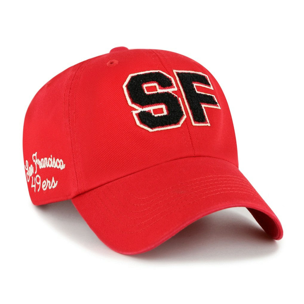 San Francisco 49ers '47 Women's Zoey Clean Up Adjustable Hat - Scarlet Hats