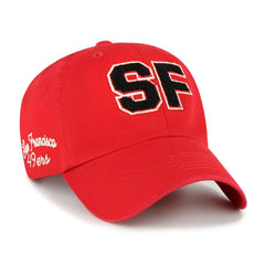 San Francisco 49ers '47 Women's Zoey Clean Up Adjustable Hat - Scarlet Hats