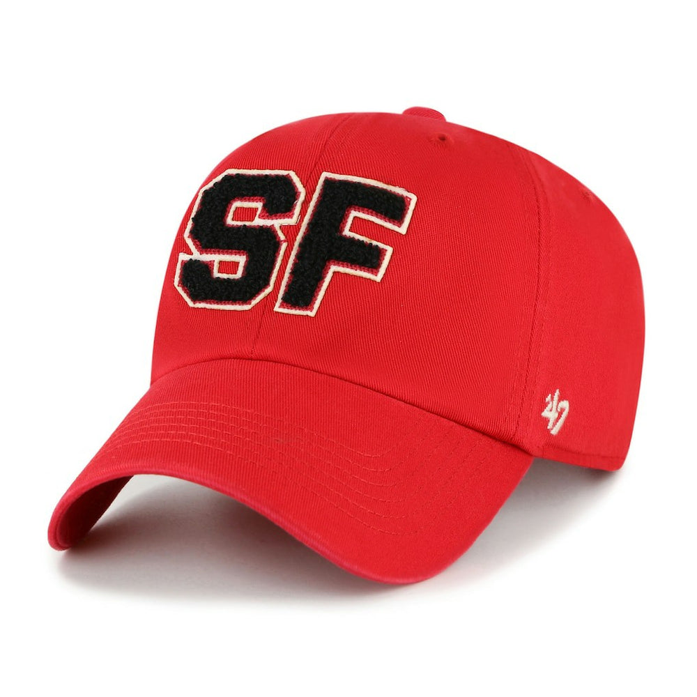 San Francisco 49ers '47 Women's Zoey Clean Up Adjustable Hat - Scarlet Hats
