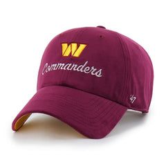 Washington Commanders '47 Women's Spirited Clean Up Adjustable Hat - Burgundy Hats