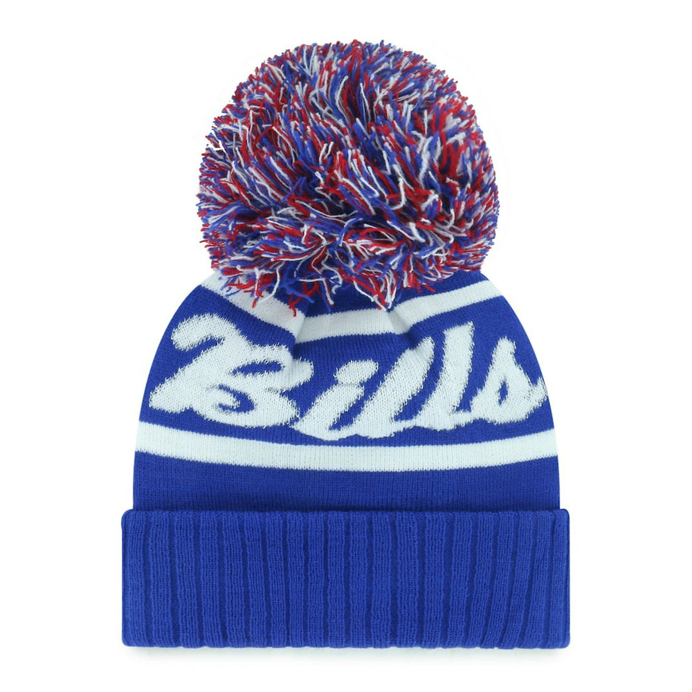 Buffalo Bills '47 Women's Spirited Cuffed Knit Hat with Pom - Royal Hats
