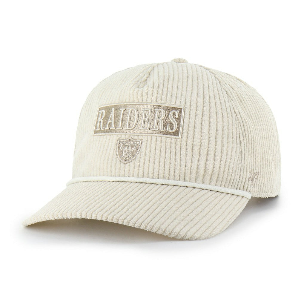 Las Vegas Raiders '47 Women's Mellow Corduroy Hitch Adjustable Hat - Natural Hats