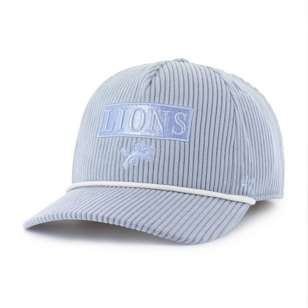Detroit Lions '47 Women's Mellow Corduroy Hitch Adjustable Hat - Light Blue Hats