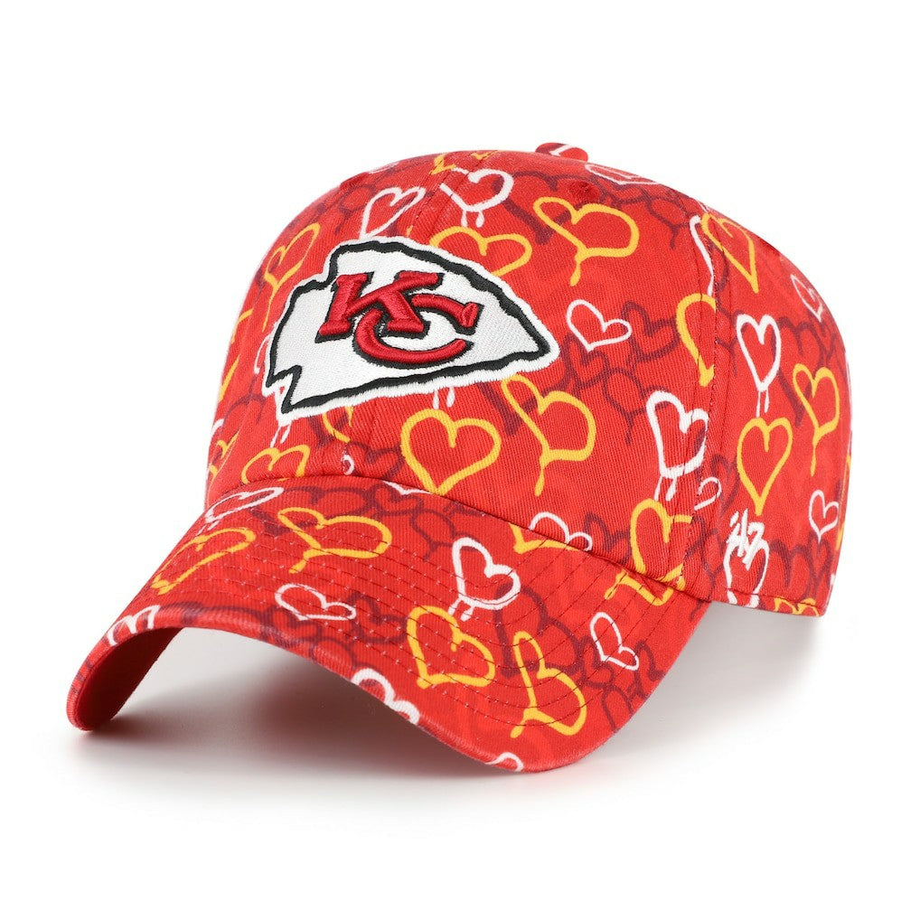 Kansas City Chiefs '47 Girls Youth Mural Clean Up Adjustable Hat - Red Hats