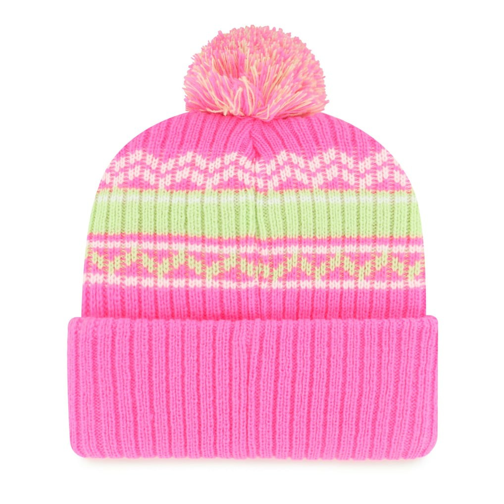Minnesota Vikings '47 Girls Youth Polar Vortex Cuffed Knit Hat with Pom - Pink Hats