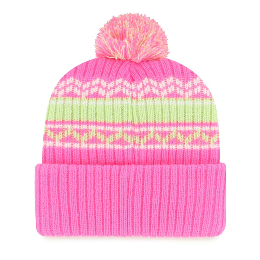 Minnesota Vikings '47 Girls Youth Polar Vortex Cuffed Knit Hat with Pom - Pink Hats