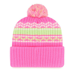 Minnesota Vikings '47 Girls Youth Polar Vortex Cuffed Knit Hat with Pom - Pink Hats