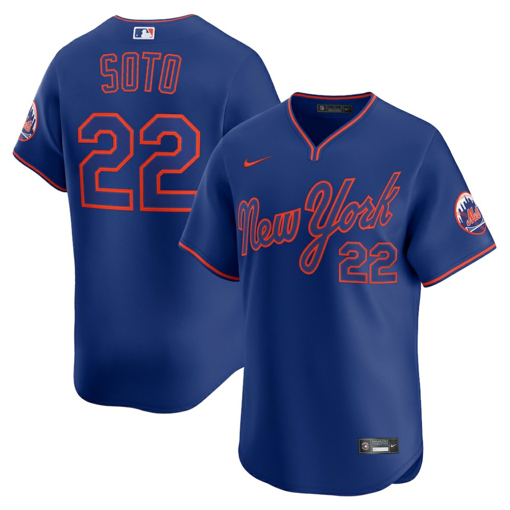 Juan Soto New York Mets Nike Alternate Limited Player Jersey - Royal Jerseys