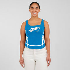 Detroit Lions WEAR by Erin Andrews Women's Square Neck Tank Top - Blue Tops