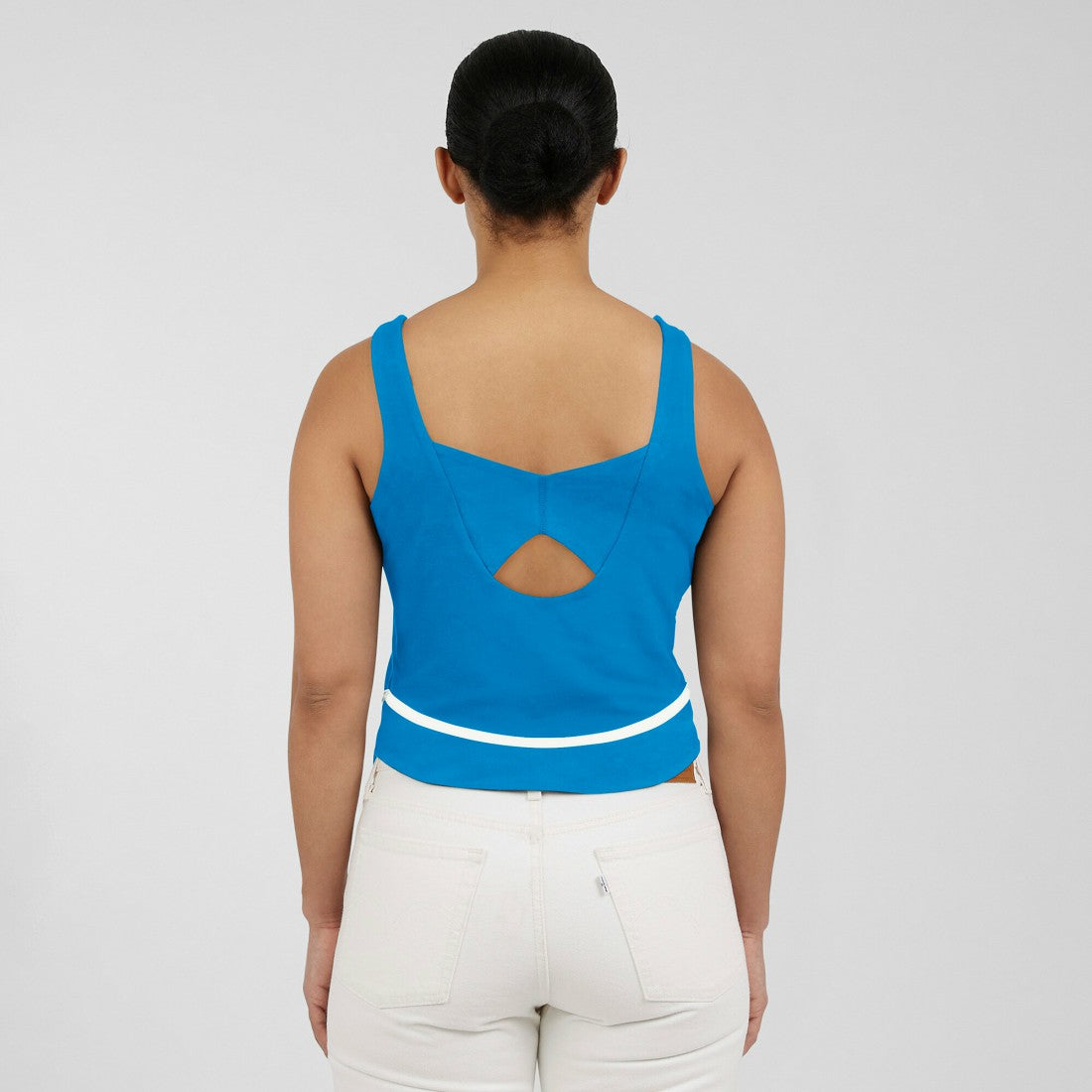 Detroit Lions WEAR by Erin Andrews Women's Square Neck Tank Top - Blue Tops