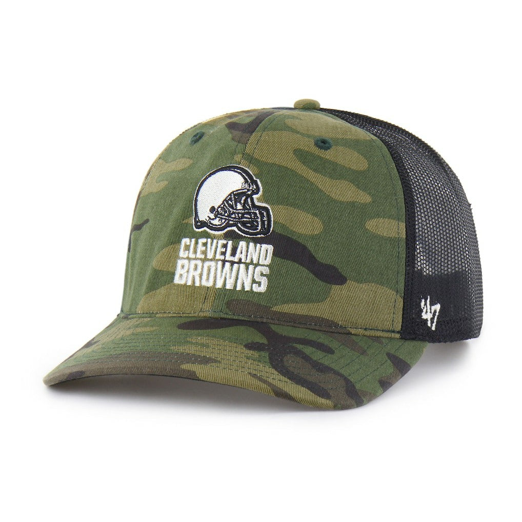 Cleveland Browns '47 Trucker Adjustable Hat - Camo Hats