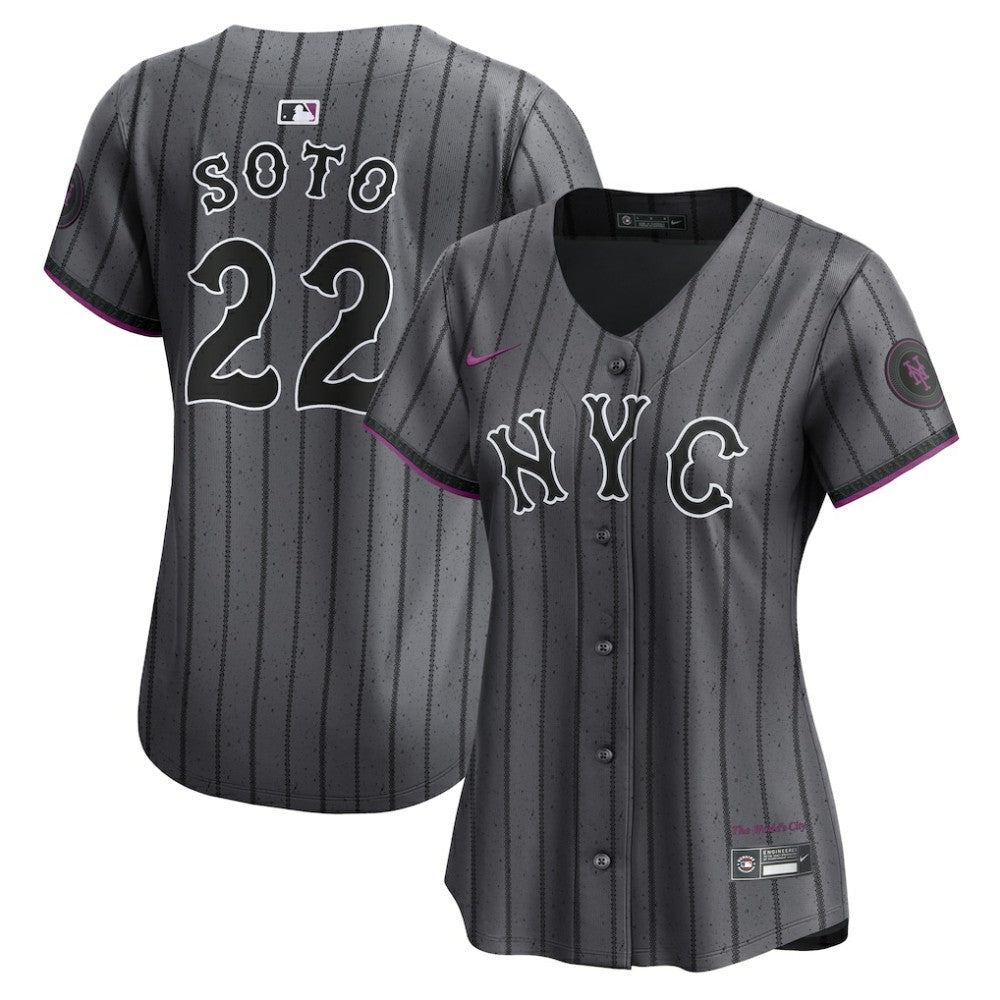Juan Soto New York Mets Nike Women's City Connect Limited Jersey - Gray Jerseys