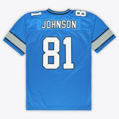 Calvin Johnson Detroit Lions Big & Tall 2007 Legacy Retired Player Jersey - Blue Jerseys