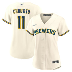Jackson Chourio Milwaukee Brewers Nike Women's Home Replica Jersey - Cream Jerseys