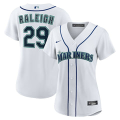 Cal Raleigh Seattle Mariners Nike Women's Home Replica Jersey - White Jerseys