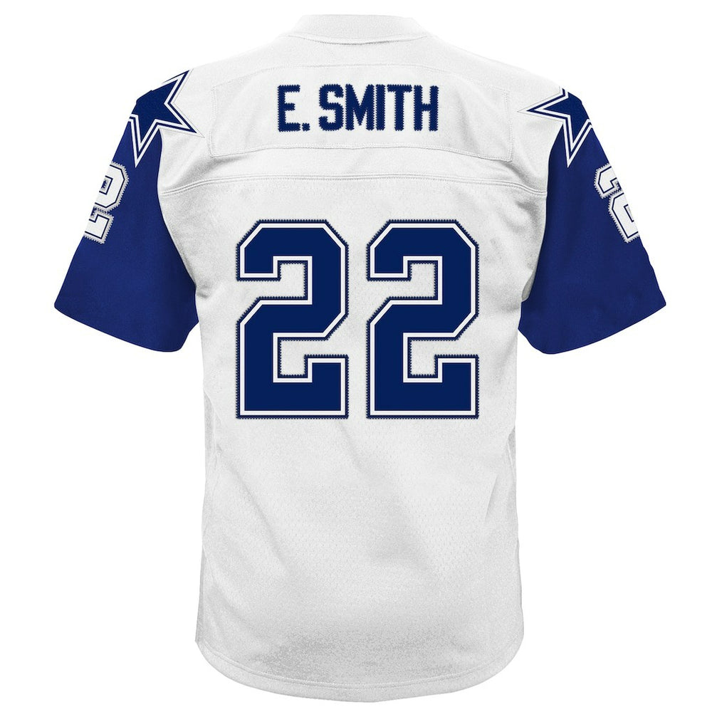 Emmitt Smith Dallas Cowboys Youth 1994 Alternate Legacy Jersey - White Jerseys