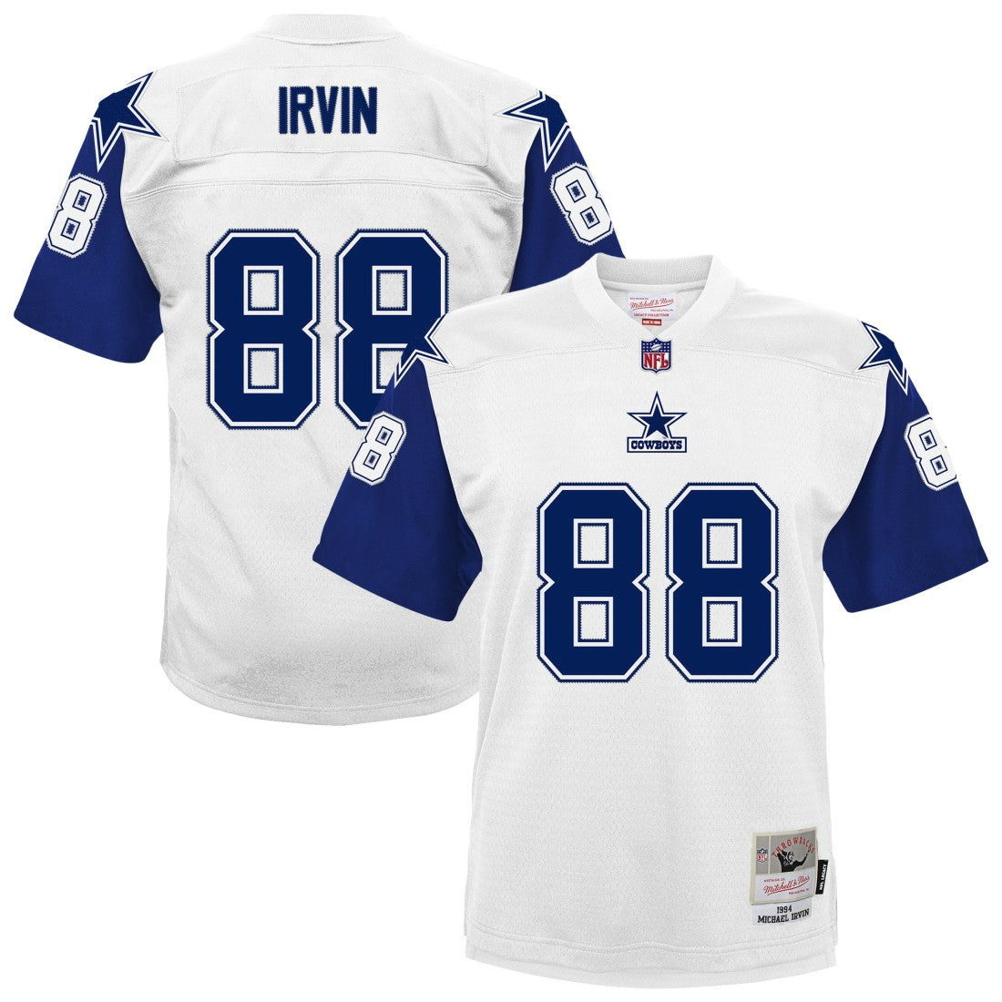 Michael Irvin Dallas Cowboys Youth 1994 Alternate Legacy Jersey - White Jerseys