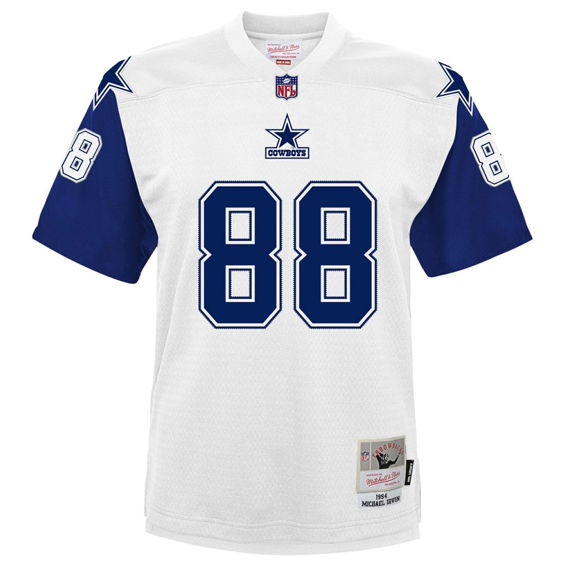 Michael Irvin Dallas Cowboys Youth 1994 Alternate Legacy Jersey - White Jerseys