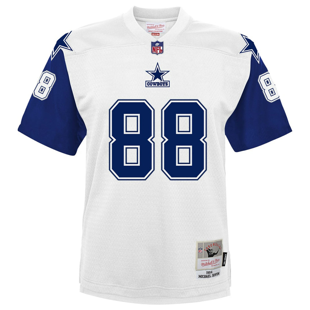 Michael Irvin Dallas Cowboys Youth 1994 Alternate Legacy Jersey - White Jerseys