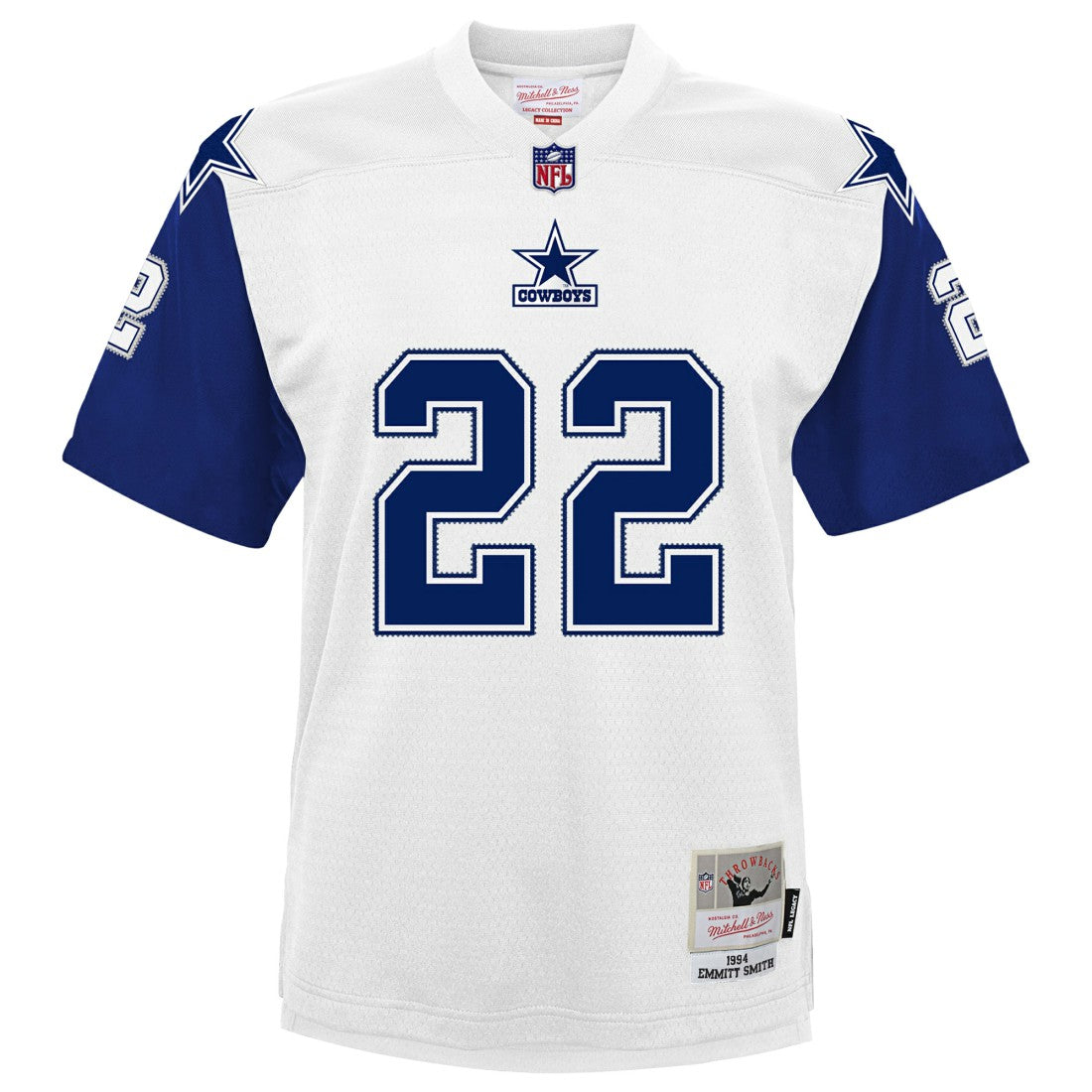 Emmitt Smith Dallas Cowboys Preschool 1994 Alternate Legacy Jersey - White Jerseys