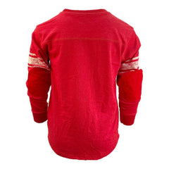 Kansas City Chiefs Wes & Willy Youth Football Long Sleeve T-Shirt - Red T-shirts