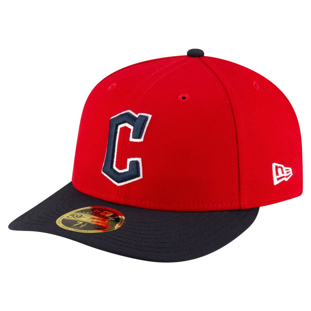 Cleveland Guardians New Era  Authentic Collection On-Field Low Profile 59FIFTY Fitted Hat - Red/Black Hats