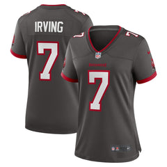 Bucky Irving Tampa Bay Buccaneers Women's Alternate Game Jersey - Pewter Jerseys