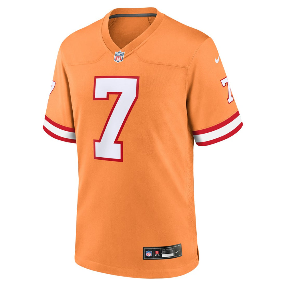 Bucky Irving Tampa Bay Buccaneers Alternate Game Jersey - Orange Jerseys