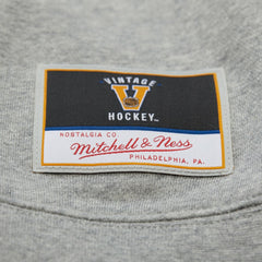 Philadelphia Flyers Mitchell & Ness Women's Logo Lightweight Pullover Sweatshirt - Heather Gray | US 202679015