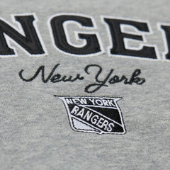 New York Rangers Mitchell & Ness Women's Logo Lightweight Pullover Sweatshirt - Heather Gray | US 202679017