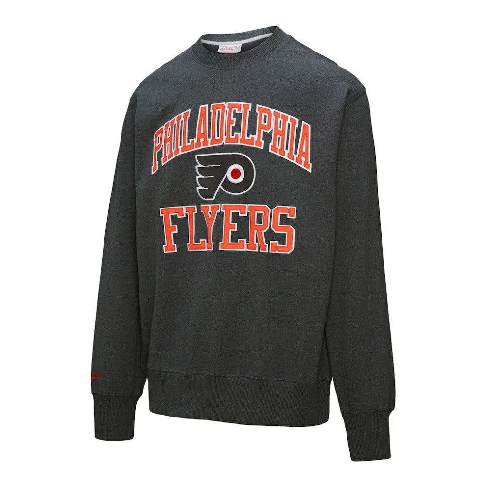 Philadelphia Flyers Mitchell & Ness Playoff Win Fleece Pullover Sweatshirt - Charcoal | US 202679026